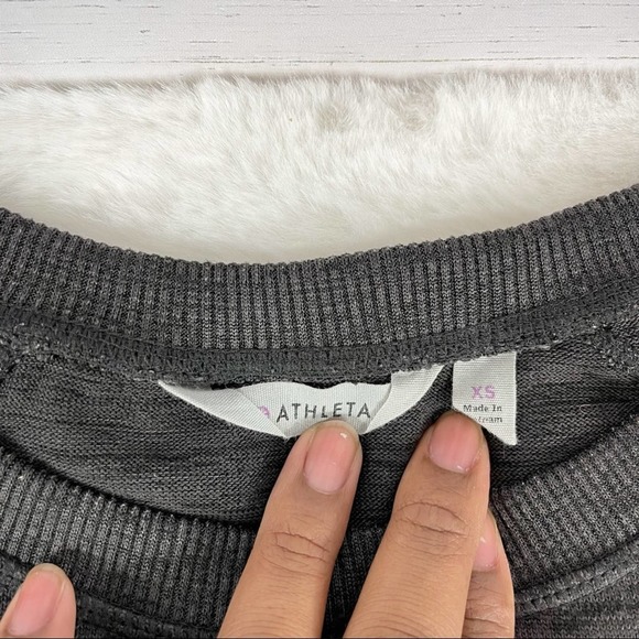 Athleta Blissful Shark-Bite Sweatshirt - Picture 5 of 12